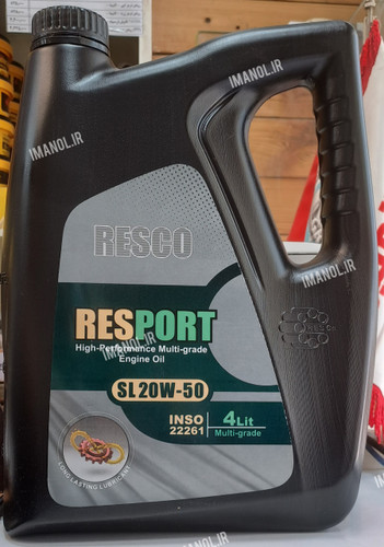 روغن موتور رسکو ۲۰w۵۰ چهار لیتری SL