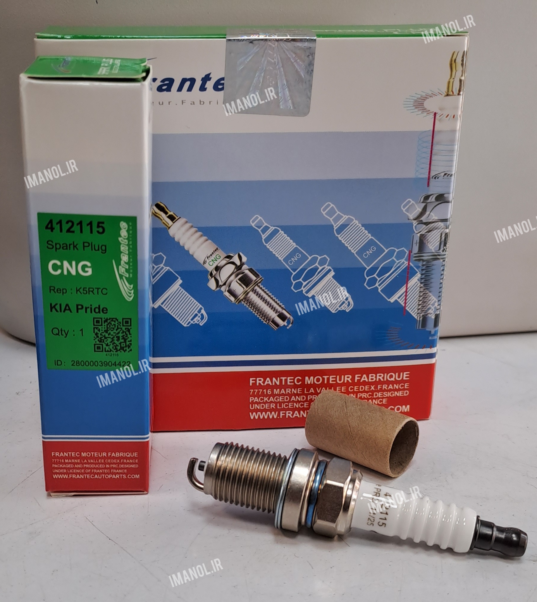 شمع فرانتک تک پلاتین Frantec CNG کیفیت مطلوب پک ۴ عددی