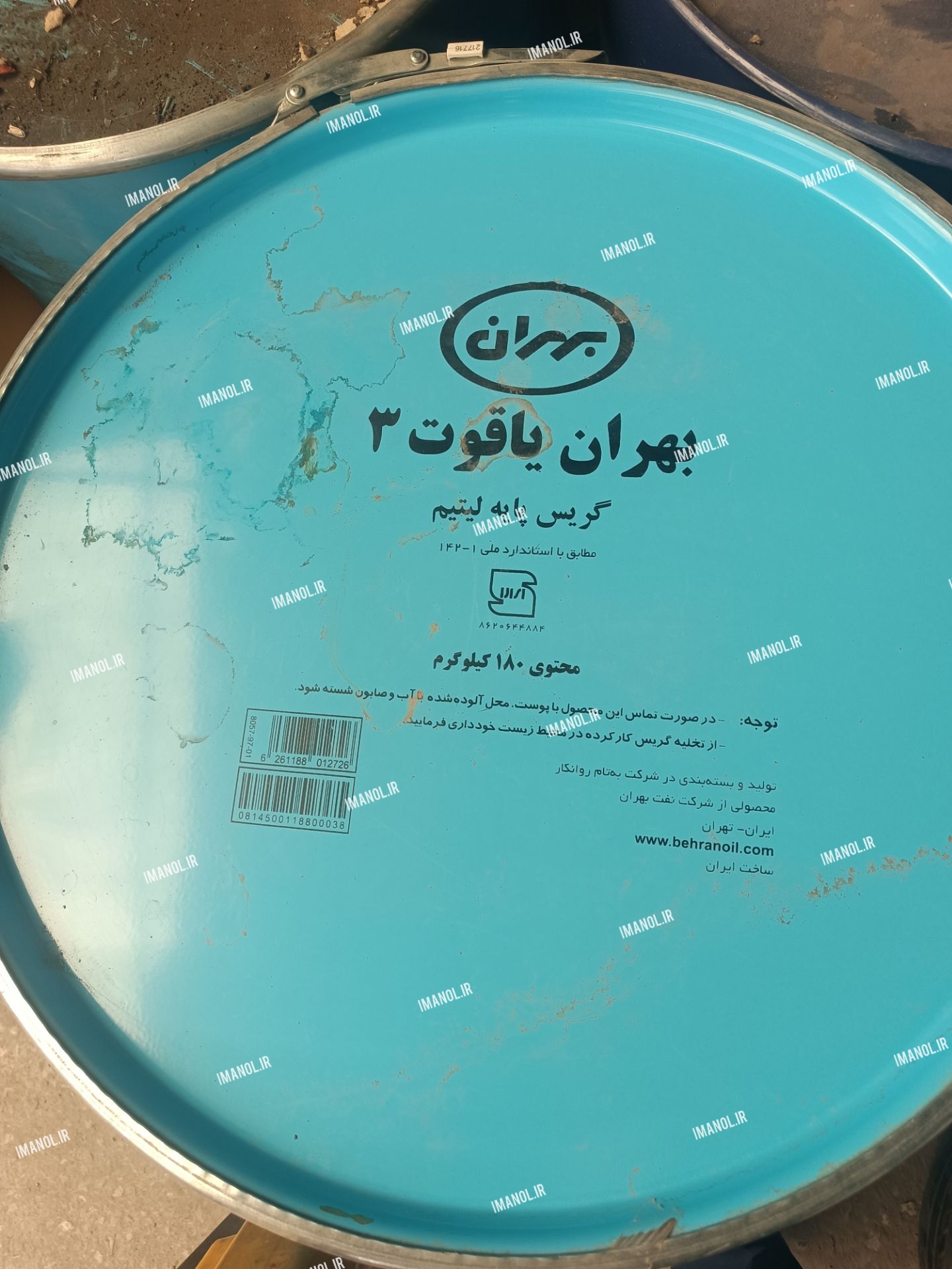 گریس بشکه بهران یاقوت ۳ پایه لیتیم