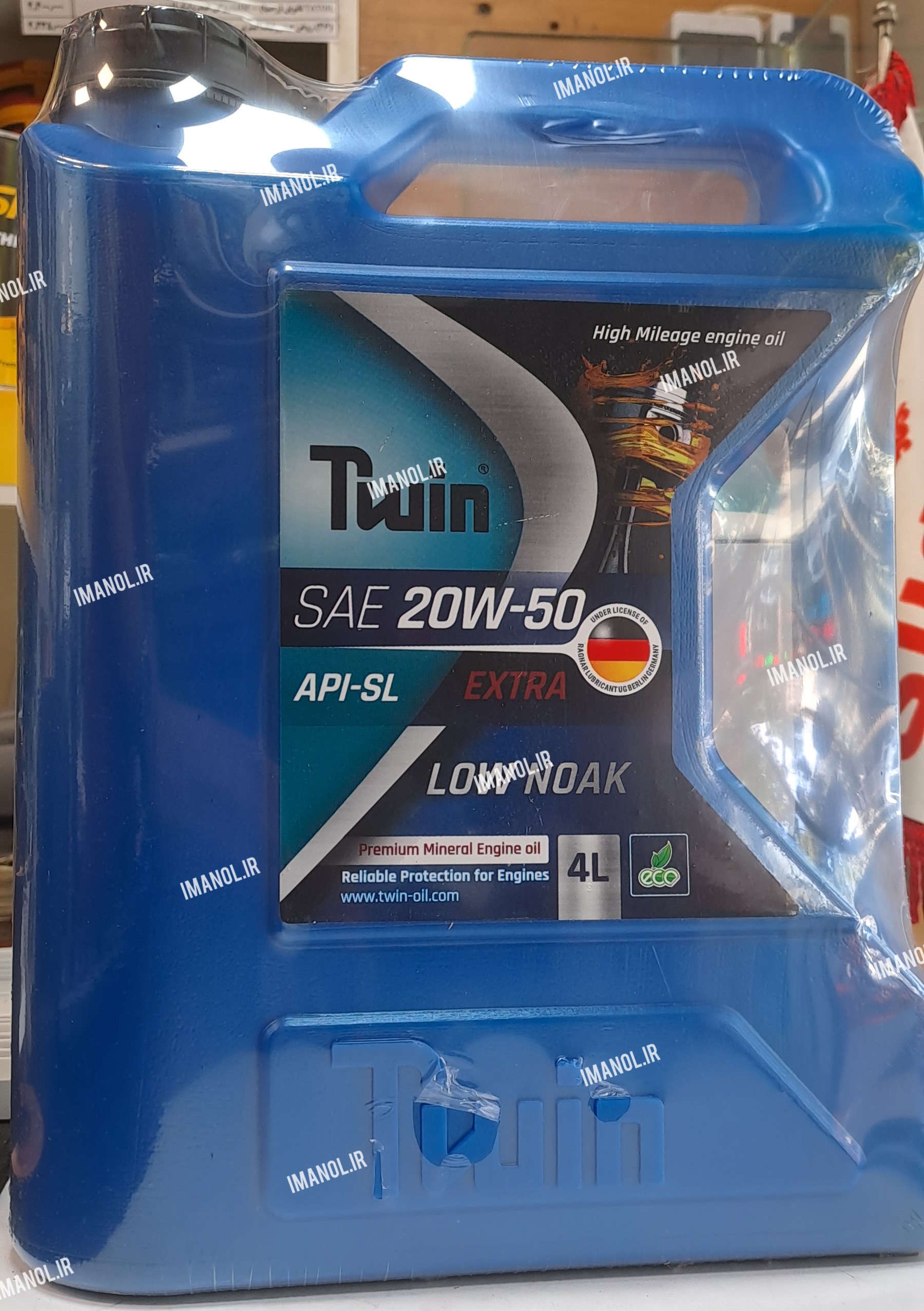 روغن موتور تویین Twin چهار لیتری ۲۰w50 گرید SL