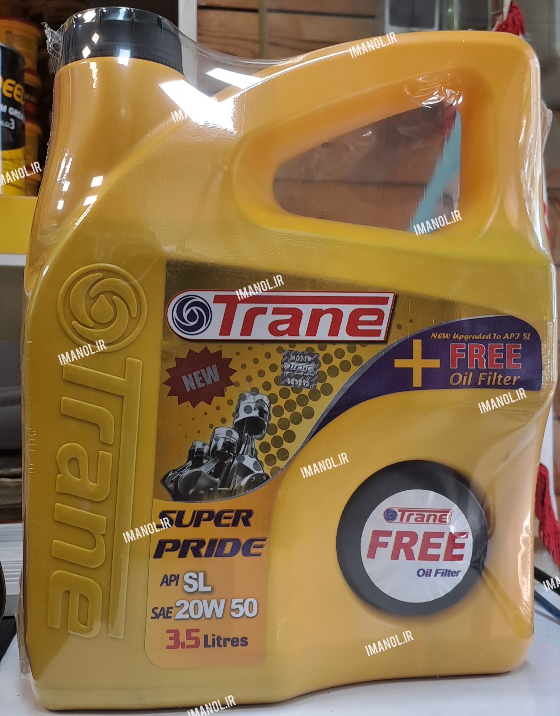 روغن موتور ترن ۳.۵Trane  لیتری ۲۰w50 گرید SL (فیلتر دار)