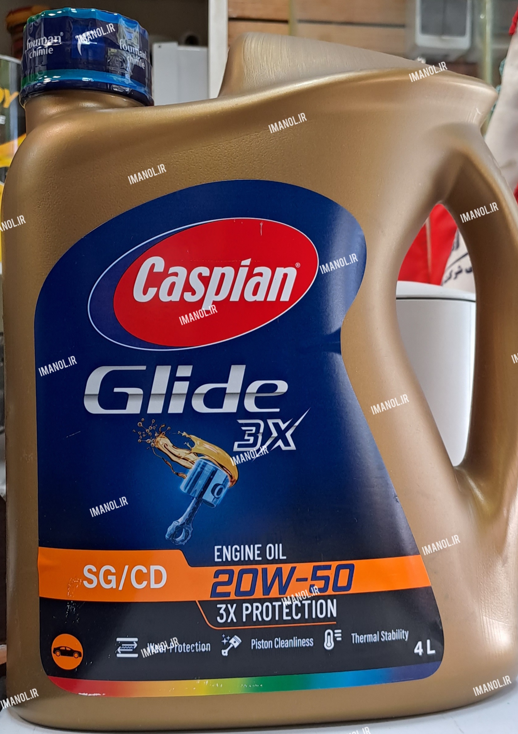 روغن موتور کاسپین گلایدGLIDE ۲۰w50 چهار لیتری SG/CD